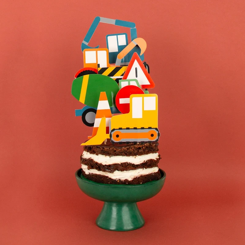 Caketopper Baustelle 8 Stk.
