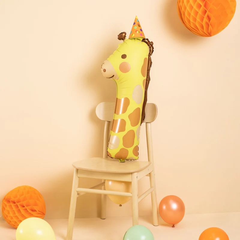 Zahlen Ballon 1 XL Giraffe