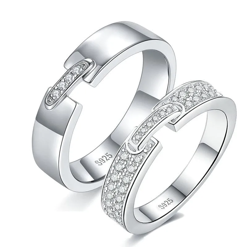 Ehering Hochzeit Paar Silber