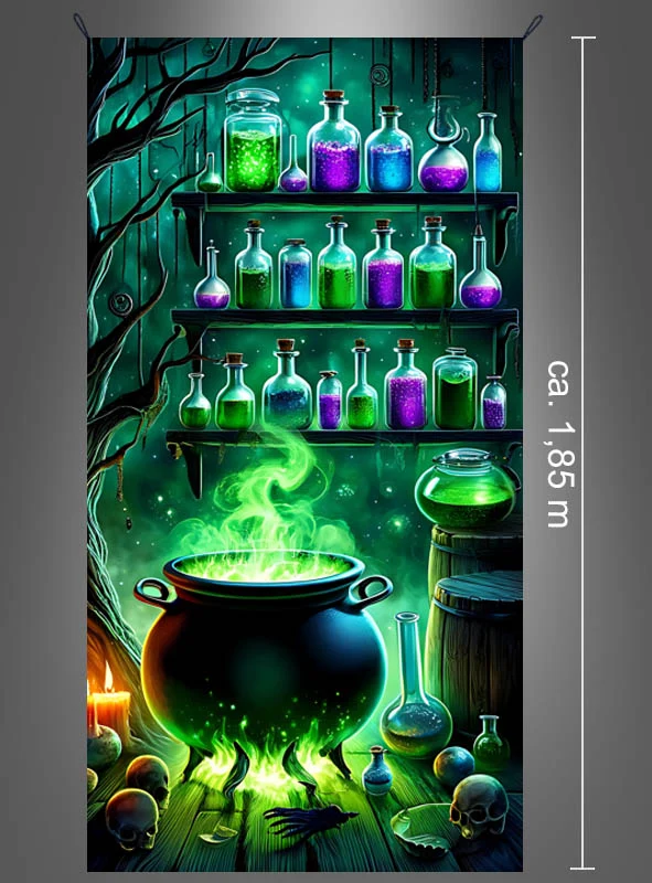 UV Hexenkessel Wandbild 100x185cm waschbar