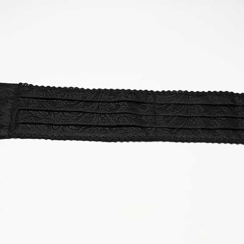 Gothic-Krawatte mit Aufkleber für Herren