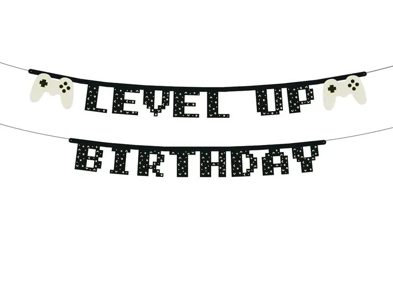 Girlande "Level Up Birthday"