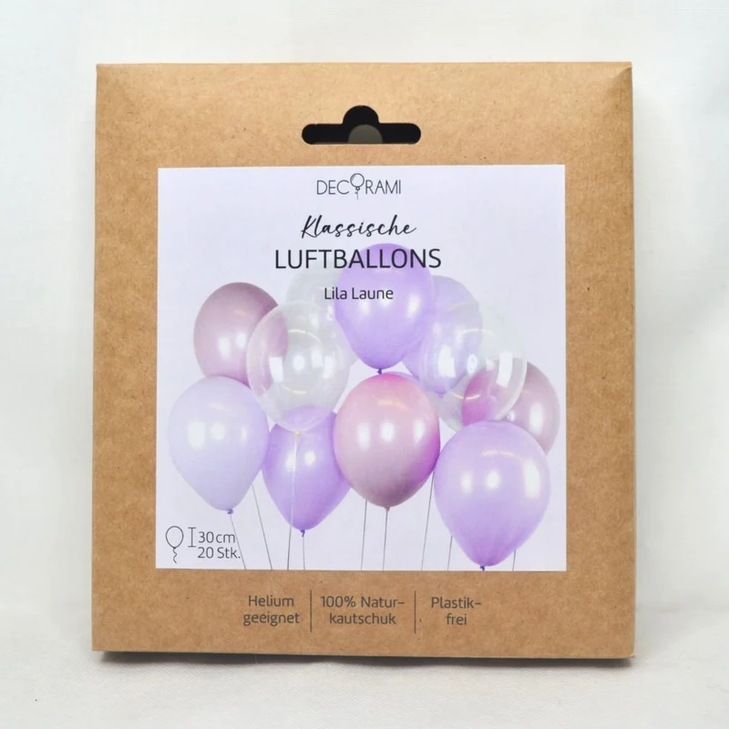 Luftballon-Set Lila Laune 20 Stk.