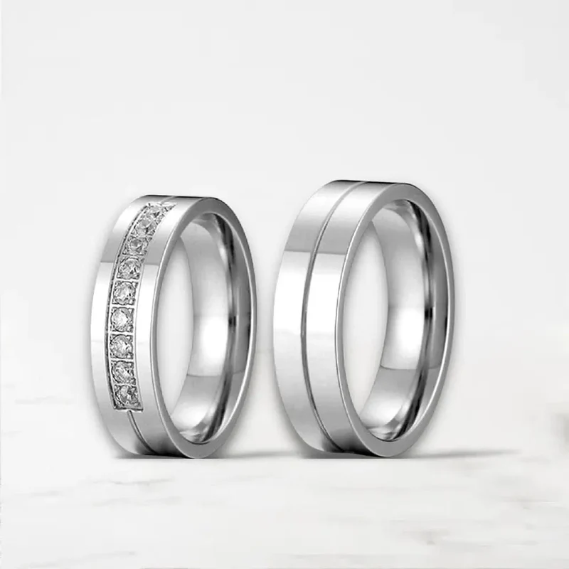 Bague En Titanium Pour Couple