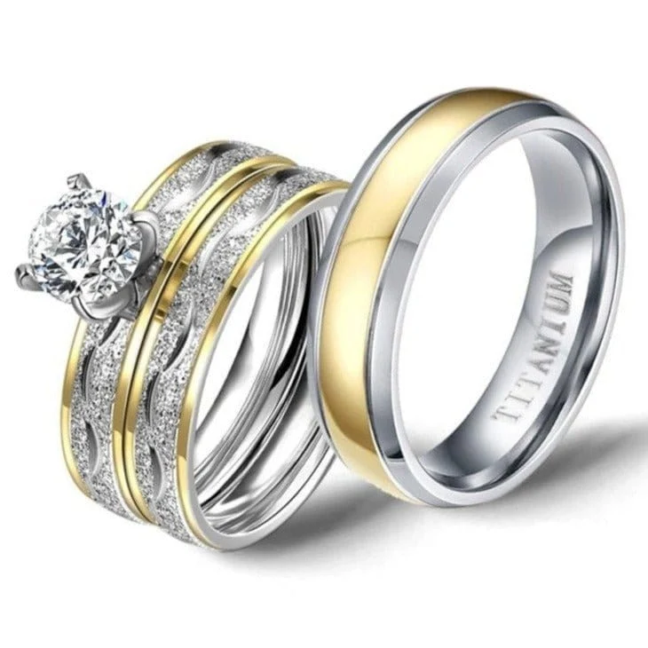 Duo Partnerring Aus Gold