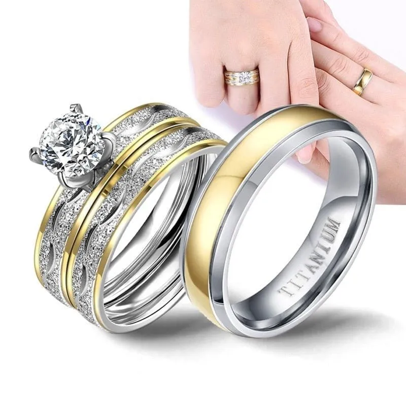 Duo Partnerring Aus Gold