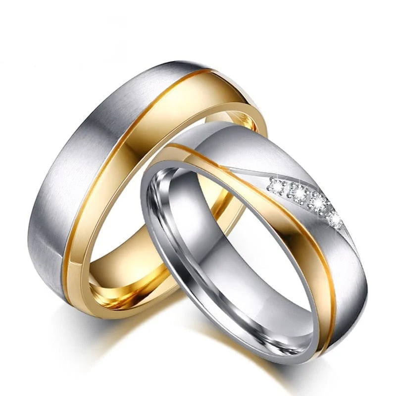 Partnerring Aus Stahl