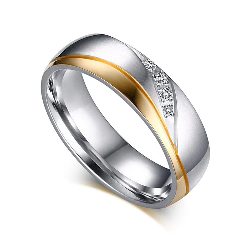 Partnerring Aus Stahl