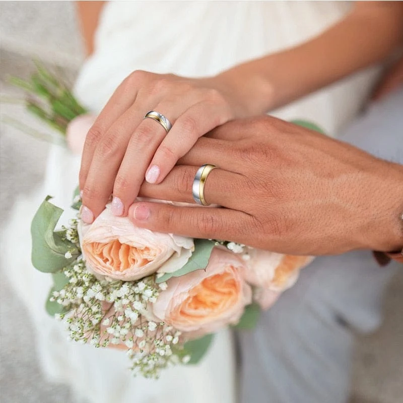 Partnerring Aus Stahl