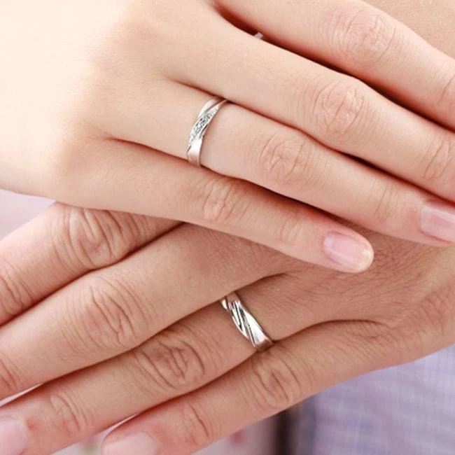 Partnerring Silber & Zirkonia