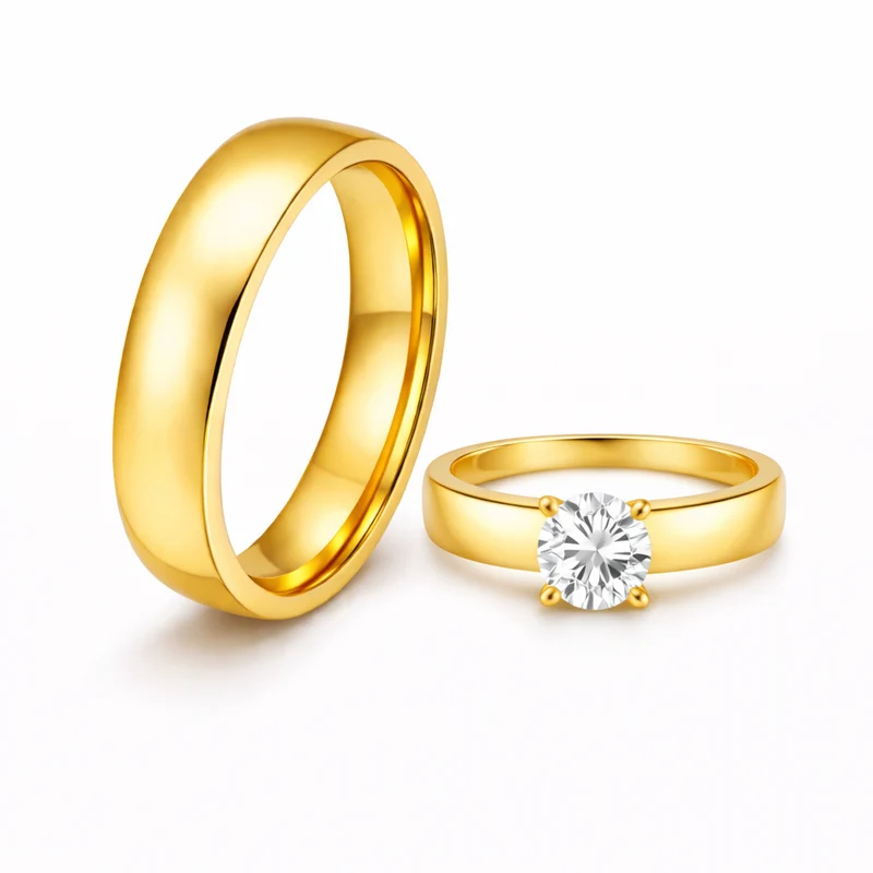 Unique Couple Engagement Rings