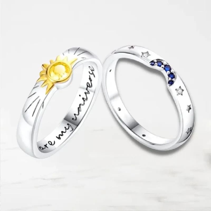 Bague Couple Qui Se Complète (Argent)
