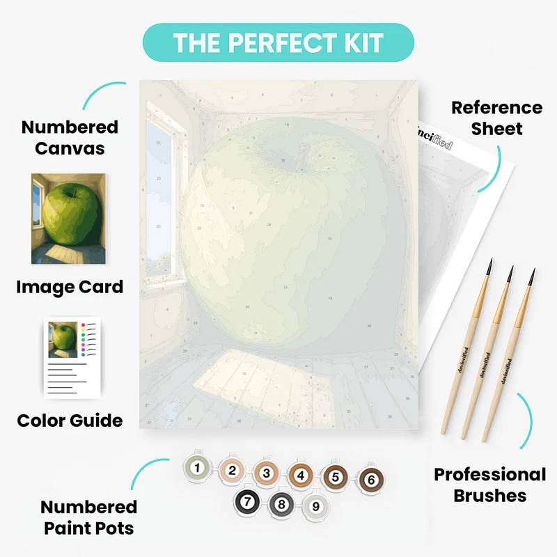 Giant Green Apple - Paint by Numbers Kit