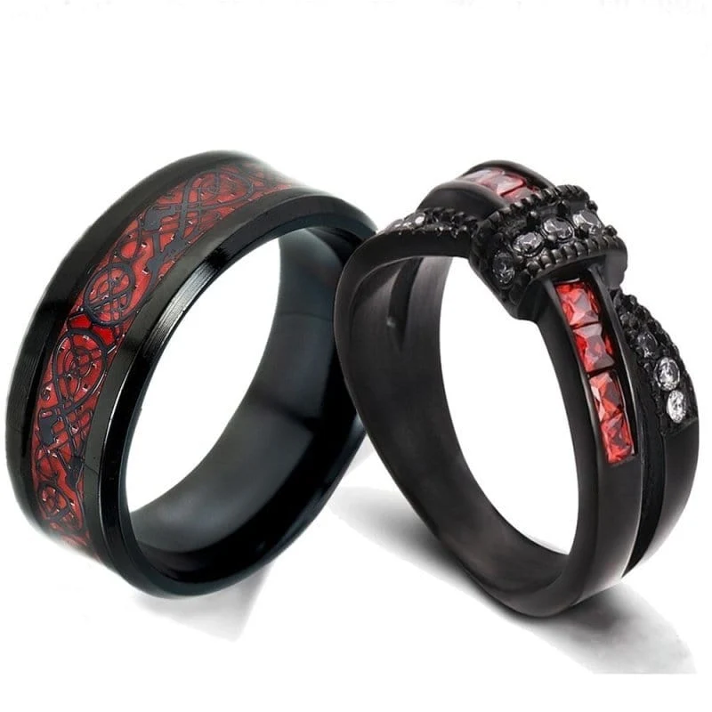 Ring Paar Schwarz