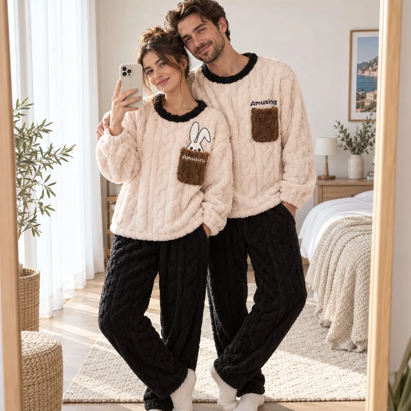 Pyjama Couple Hiver