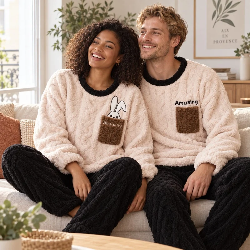Pyjama Couple Hiver