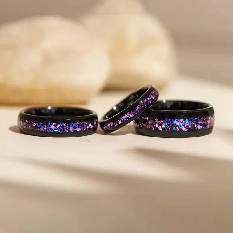Amethyst Couple Rings