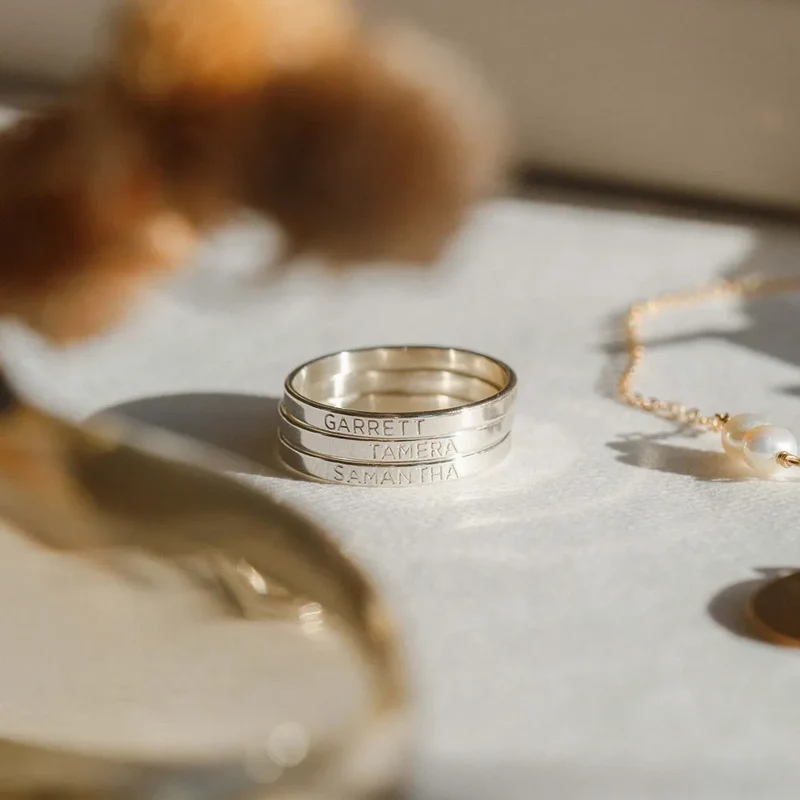 Couple Rings With Engraving