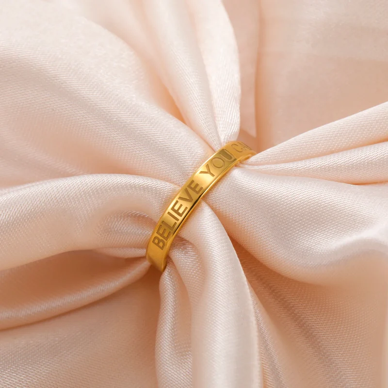 Couple Name Ring Gold