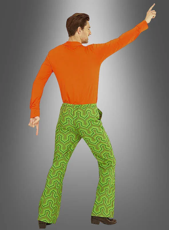 Retro Hose Herren grün