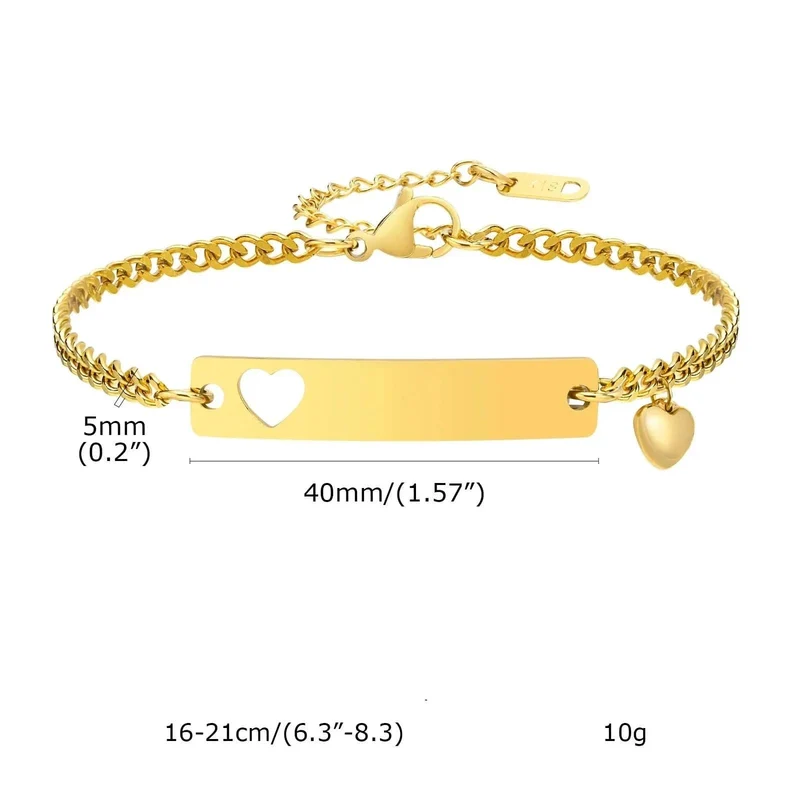 Paar Gravur Armband