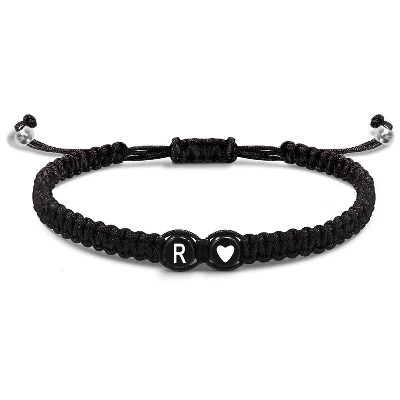 Armband Kordel Buchstabe Perle