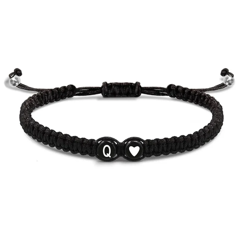 Armband Kordel Buchstabe Perle
