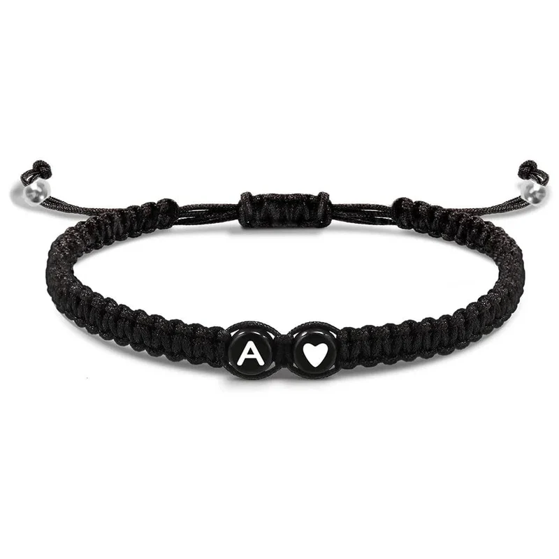 Armband Kordel Buchstabe Perle