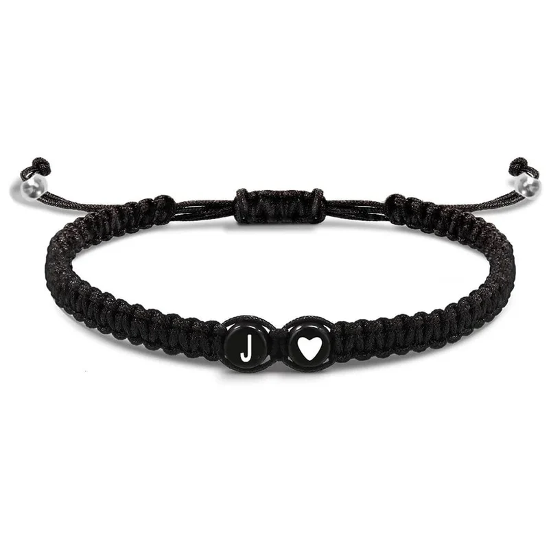 Armband Kordel Buchstabe Perle