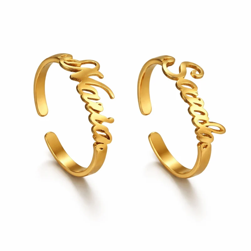 Ring For Couple With Name