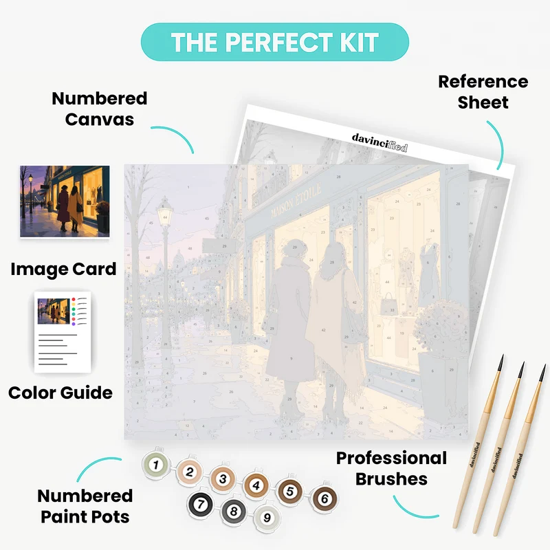 Maison Étoile Twilight - Paint by Numbers Kit
