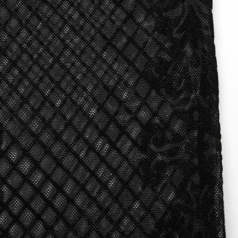 Damen-Gothic-Totem-Mesh-Shirt
