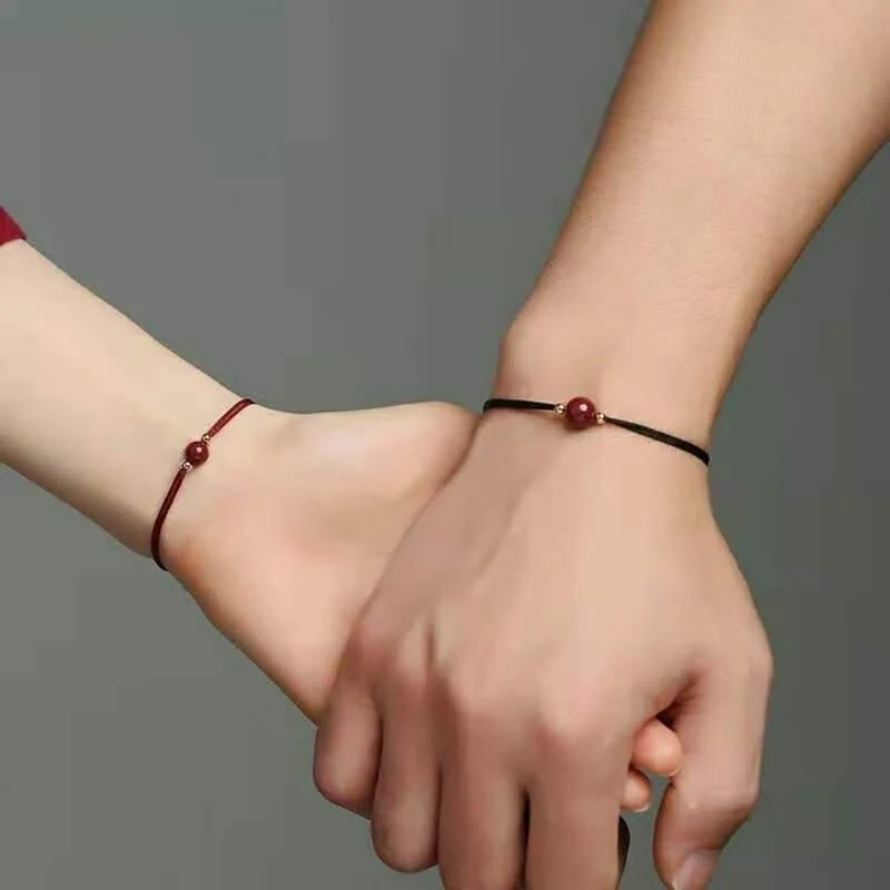 Armband Aus Rotem Zinnoberstein