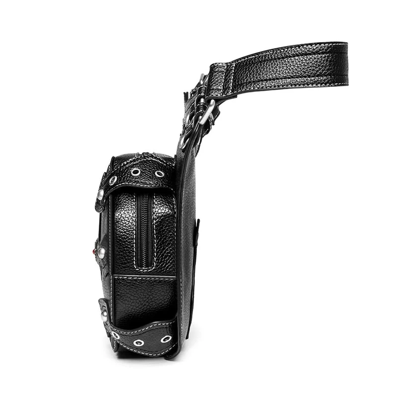 Unisex Punk Niet Kreuz Kettengürteltasche