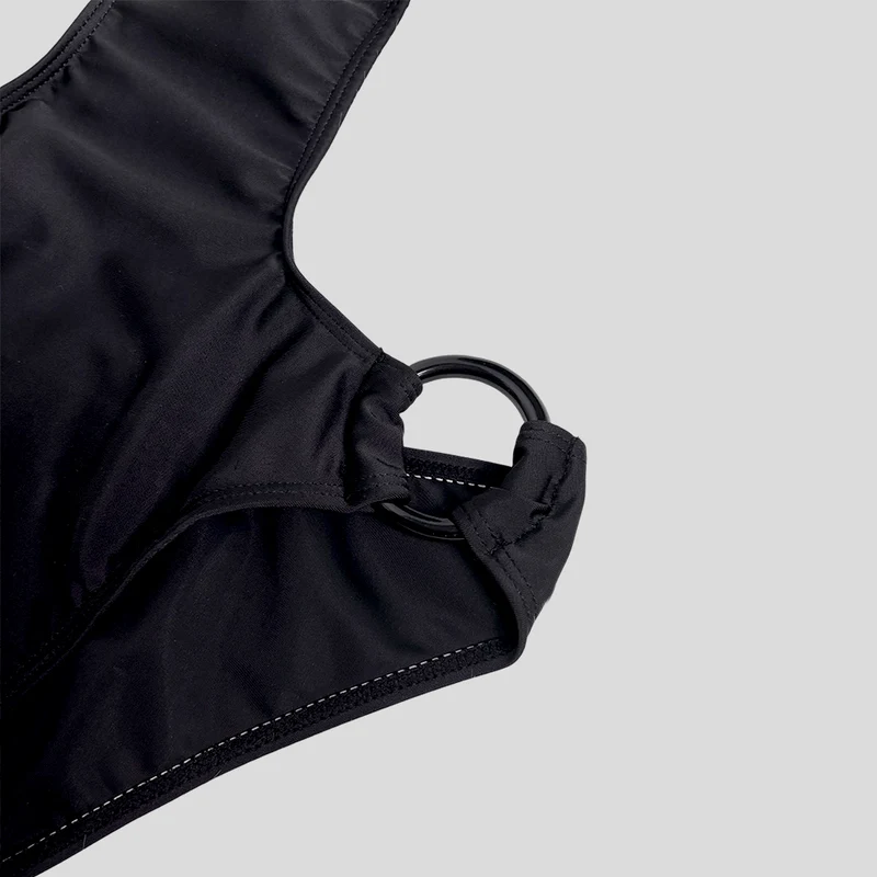 Grunge-Badeanzug mit Ringausschnitt für Damen