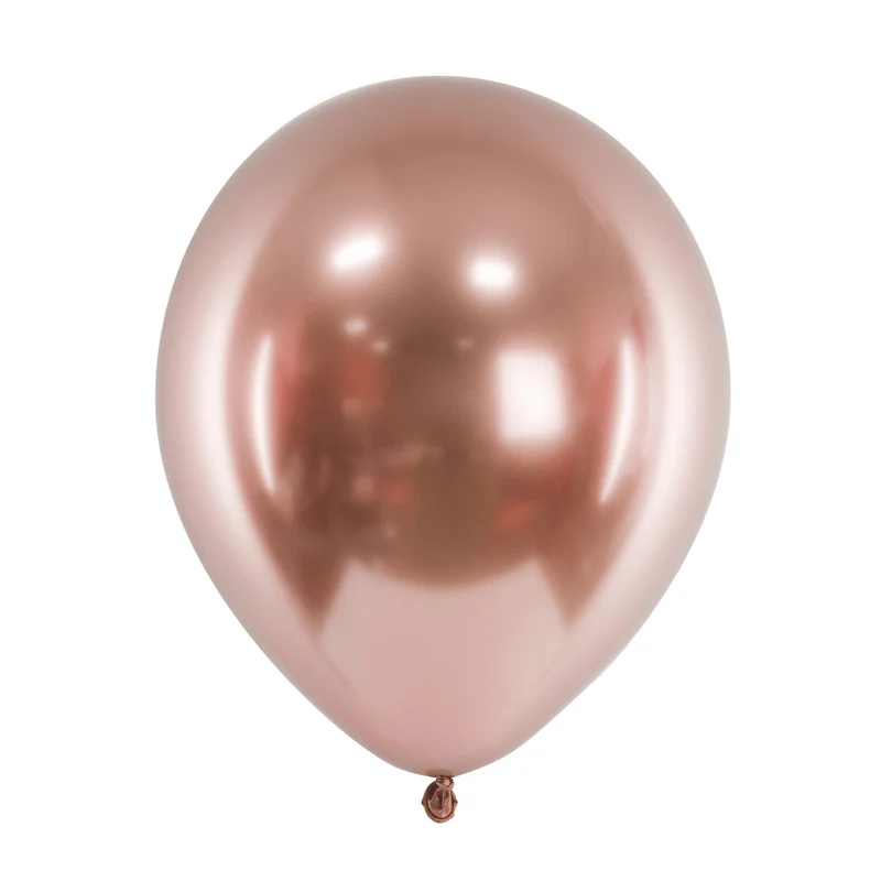 Luftballon Ø 30cm Chrom-Roségold 10 Stk.