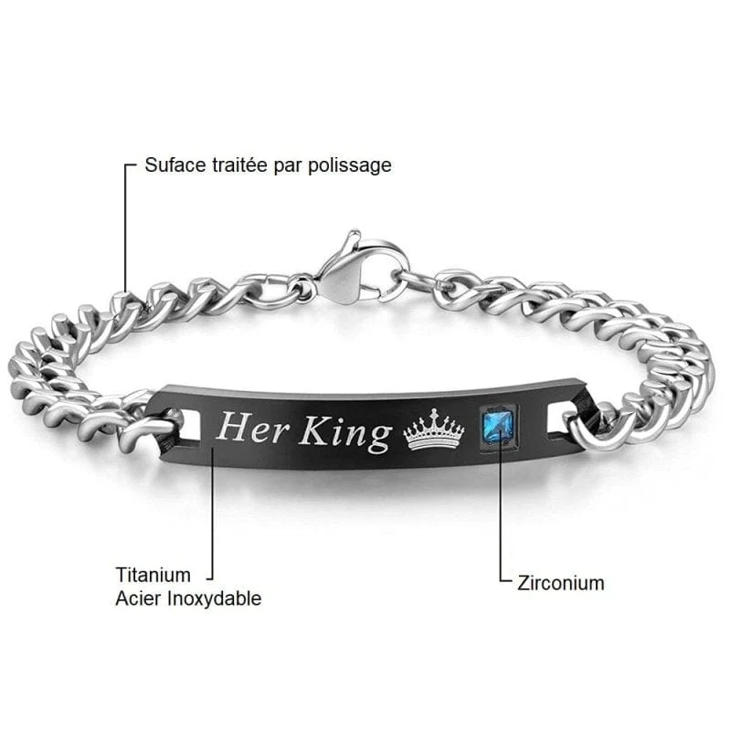 Her King His Queen Armband