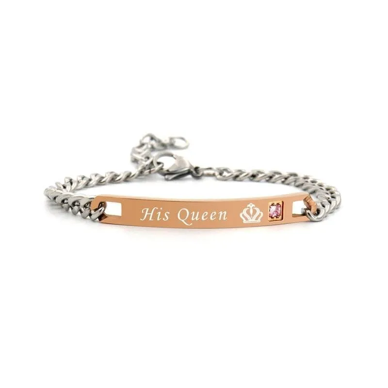 Her King His Queen Armband