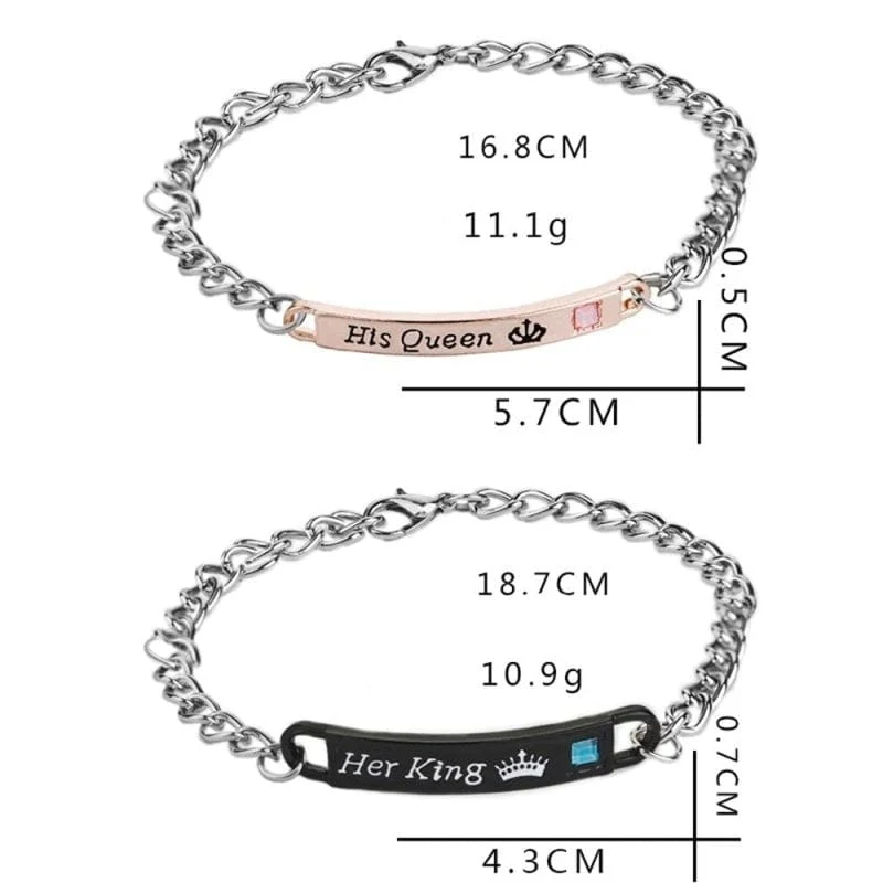 Her King His Queen Armband