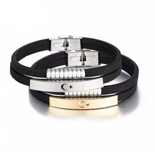 Silikonarmband Schwarz