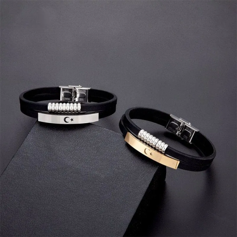 Silikonarmband Schwarz