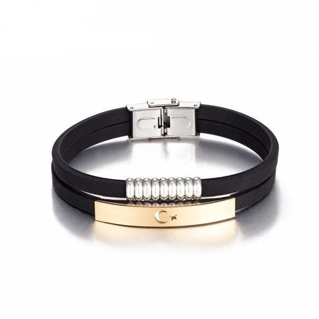 Silikonarmband Schwarz