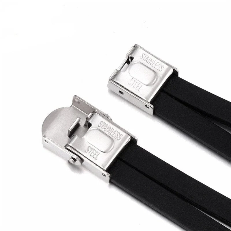 Silikonarmband Schwarz