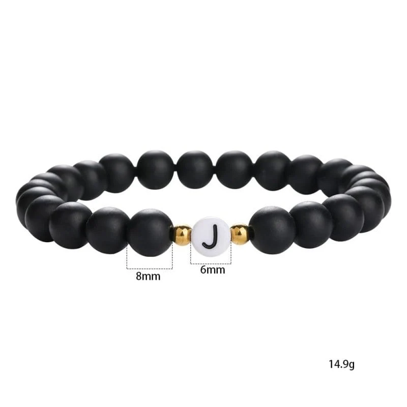 Armband Initialen Perlen