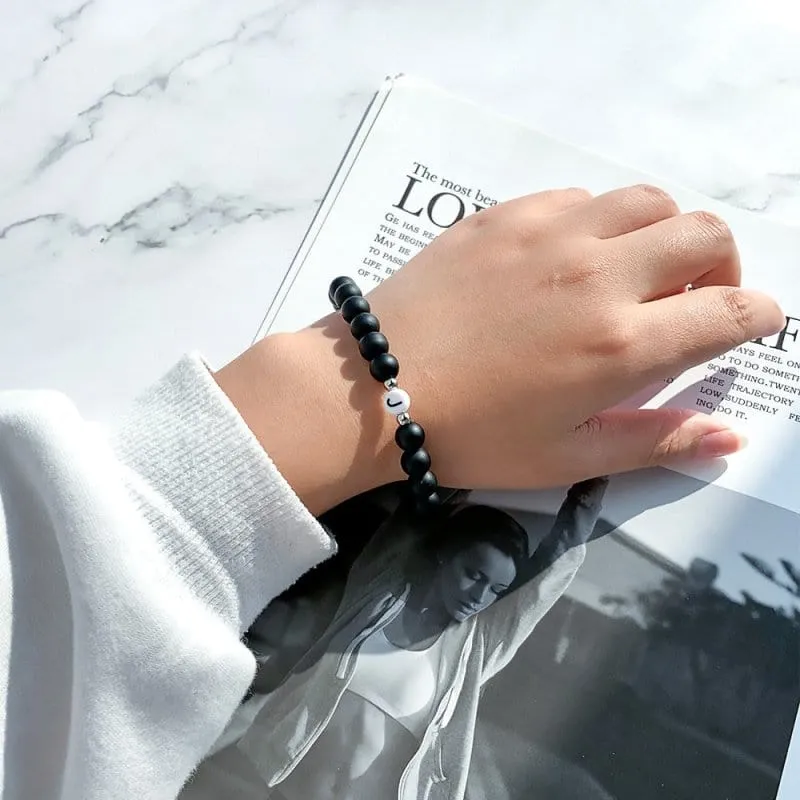Armband Initialen Perlen