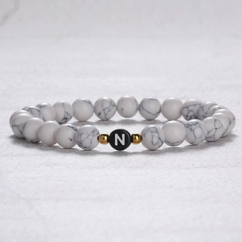 Armband Initialen Perlen