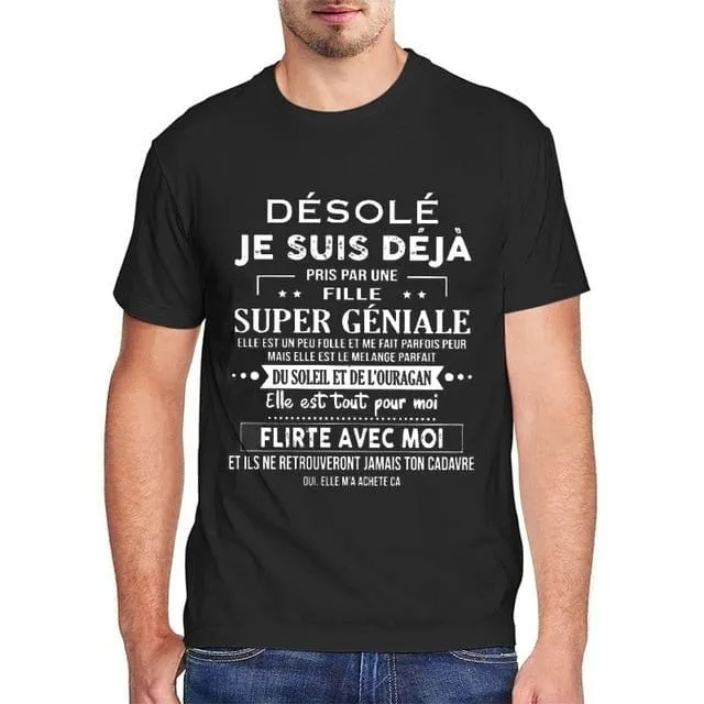 T-Shirt Mann Bereits Vergeben