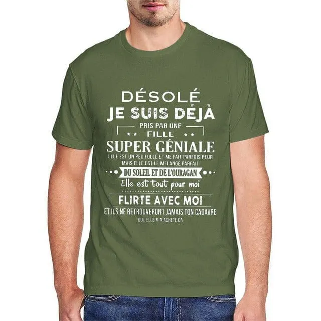 T-Shirt Mann Bereits Vergeben