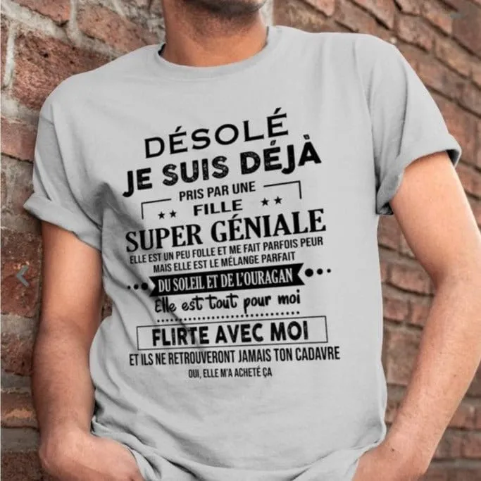 T-Shirt Mann Bereits Vergeben