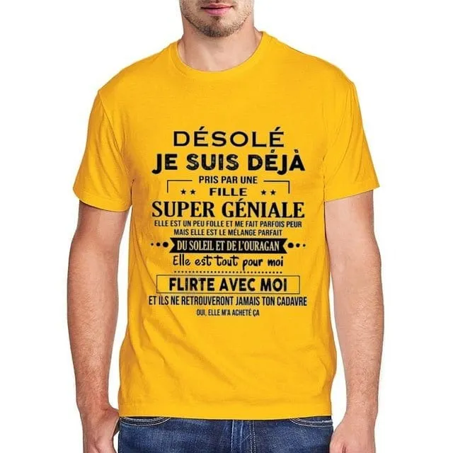T-Shirt Mann Bereits Vergeben